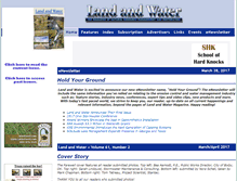 Tablet Screenshot of landandwater.com