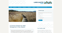 Desktop Screenshot of landandwater.org.nz
