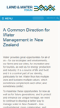 Mobile Screenshot of landandwater.org.nz